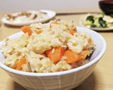炊飯器任せ♪人参丸ごとツナご飯作り方6写真