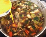 鶏肉と冬野菜のかき卵つゆかけそば作り方4写真
