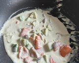 スモークサーモンのクリームパスタ作り方3写真