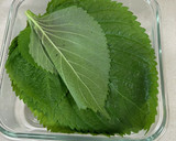 깻잎장아찌(エゴマの葉の醤油漬け)作り方1写真