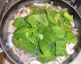青梗菜・豚肉・豆腐・かき玉中華スープ作り方4写真