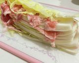 豚肉と白菜のミルフィーユ蒸し作り方1写真