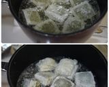 餅と豆腐と季節野菜の揚げ出し作り方4写真