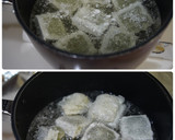 餅と豆腐と季節野菜の揚げ出し作り方4写真