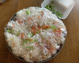 サーモン薔薇でカラフルに!お寿司ケーキ作り方4写真