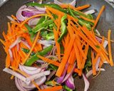 鶏胸肉と生葛切りの韓国風炒め野菜たっぷり作り方5写真