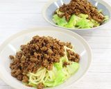 簡単お手軽!春キャベツの肉みそ麺作り方7写真