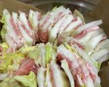 豚肉と白菜のミルフィーユ蒸し作り方3写真