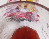 二層で映えレシピ!びくドン風いちごミルク作り方1写真