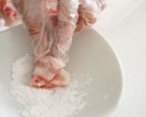 安い豚バラ肉で作る★くるくる酢豚作り方6写真