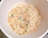 包丁なし！大葉香る鶏むね豆腐ハンバーグ作り方3写真