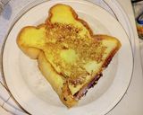 ベーコンエッグonフレンチトースト作り方5写真