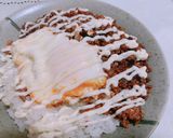 簡単♡ずぼら飯♡ロコモコ丼風♡作り方9写真