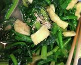 ほうれん草と油揚げのじゅわっと炒め煮♡作り方3写真