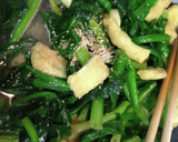ほうれん草と油揚げのじゅわっと炒め煮♡作り方3写真