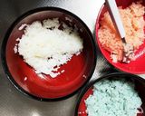 ひな祭りに　三色団子風一口おにぎり作り方3写真