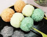 ひな祭りに　三色団子風一口おにぎり作り方5写真