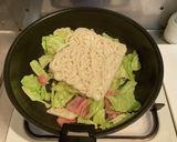 超簡単！キャベツとベーコン焼きうどん弁当作り方8写真