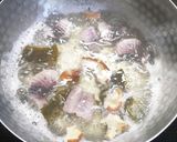 まぐろのあらと小松菜のかんたん味噌汁作り方5写真