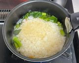 なばなたっぷり!色とりどり卵雑炊作り方4写真