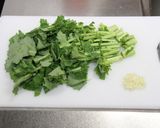 なばなのにんにく炒め作り方1写真