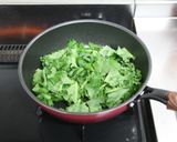 なばなのにんにく炒め作り方3写真