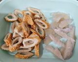 竹輪と蒟蒻の照り煮作り方1写真