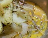 ＊じゃが芋とひき肉のスペインオムレツ風＊作り方3写真