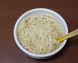 簡単とんこつスープパスタ具なし小腹用作り方4写真