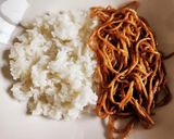 焼きそばカレーライス♬作り方1写真