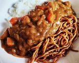焼きそばカレーライス♬作り方2写真