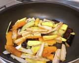 根菜と牛肉の甘辛いため作り方5写真