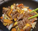 根菜と牛肉の甘辛いため作り方9写真