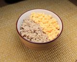 醤油ラーメン出汁に使ったもも肉でそぼろ丼作り方11写真