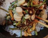 糸こんにゃくと山菜ミックスの炒め物作り方2写真