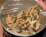 蒸し鶏と蒸しなすの和え物作り方10写真