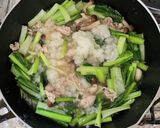 豚肉と小松菜のみぞれ煮作り方6写真