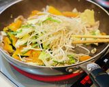 野菜ミックスとかぼちゃのガッツリ炒め。作り方3写真