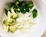 茄子椎茸きな粉ごま味噌生姜味八宝回鍋肉風作り方7写真