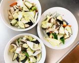 茄子椎茸きな粉ごま味噌生姜味八宝回鍋肉風作り方11写真