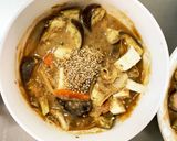 茄子椎茸きな粉ごま味噌生姜味八宝回鍋肉風作り方19写真