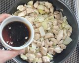 材料3つ☆大葉香る和風ガパオライス。作り方4写真