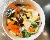 お一人様簡単オーロラ味根菜たっぷり野菜炒作り方12写真
