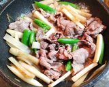 牛肉と皮付きウドの煮物　SDGs作り方6写真