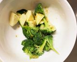 根菜茄子白菜ウスター梅ごま味温野菜サラダ作り方3写真