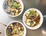 根菜茄子白菜ウスター梅ごま味温野菜サラダ作り方16写真