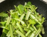 鶏モモ肉と小松菜丼作り方4写真