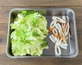 春キャベツとちくわの塩昆布和え作り方1写真