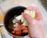 マルチポットを使って　親子丼の具作り方4写真