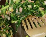 ポン酢が決め手のほうれん草と素麺　31作り方12写真